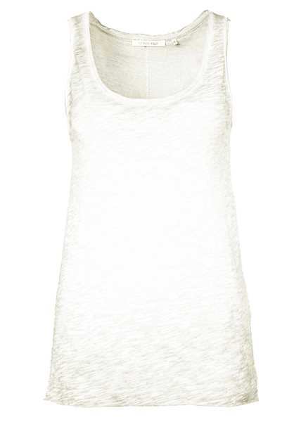 Rich & Royal Slub - Bianco Donna Estate T-Shirts (X1554)